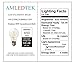 AMLEDTEK A-BF400-6 LED Filament Bulb A19 4W 6 Bulbs to Replace 40W Incandescent Bulb Softwhite (2700K) 6 pack