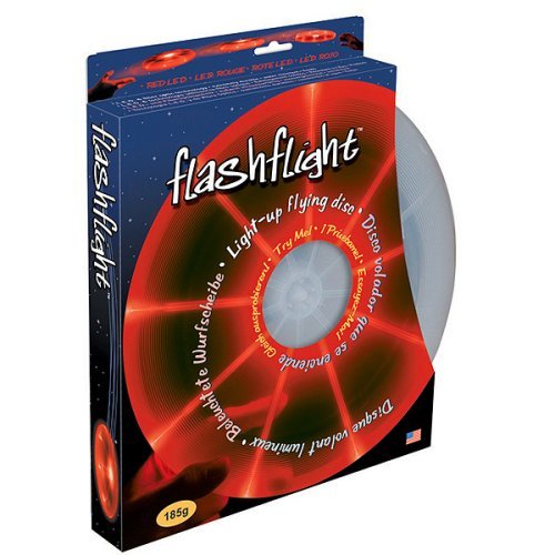 Nite Ize Flashflight L.E.D Light Up Flying Disc (Red, Large)