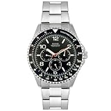 GUESS Men's Stainless Steel Black Dial Watch #96004G