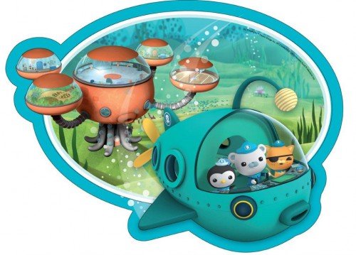 Imagen principal de Amscan Internacional 12-Pulgadas Octonauts en forma placa (Paquete de 8)