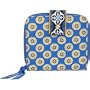 Vera Bradley Mini Zip Wallet In Riviera Blue