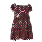 Baby Infant Girls Fall Clothing BROWN DOT Dress RARE EDITIONS Girl 12-24M