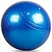 Evaline Stability Antiburst Slip Resistant Exercise Balance Fitness Swiss PVC Yoga Ball with Foot Pump Blue 75 Centimeter