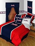 MLB Atlanta Braves Sidelines Twin Comforter and Pillowcase