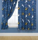 CharacterWorld Wall-e Stars Curtains Including Tie Backs, 54 Inch