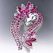 Drop October Birthstone Swarovski Crystal Brooches & Pins