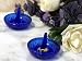 Cobalt Blue Depression Style Glass Ring Holder Set of Two