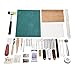 42 Pieces Leather Craft Tool Set,Hand Sewing Stitching,Saddle Making,Stamping Set,Rough Edges Trimmer,Professional Leather Tools for Artwork or DIY Leather Craft Project Tool Kit