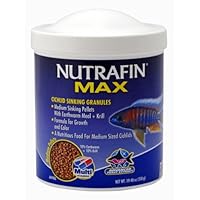 Hagen Nutrafin Max Cichlid Granules, Medium, 19.4-Ounce