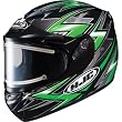 HJC Thunder with Electric Shield Men's CS-R2 Snocross Snowmobile Helmet - MC-4