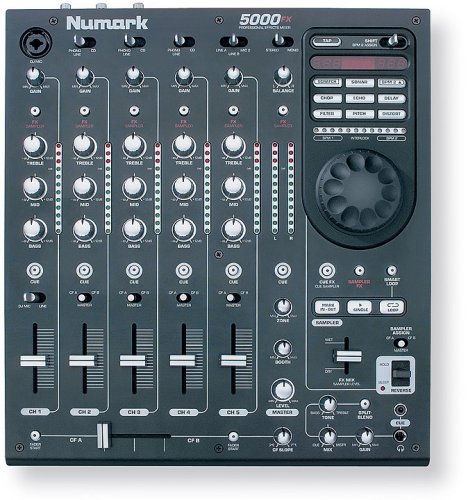 Numark 5000FX 12 5-Channel Tabletop Mixer with Sampling, Looping, and FX