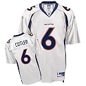 Jay Cutler Jersey: Reebok White Replica #6 Denver Broncos Jersey