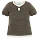  : knit keyhole tee