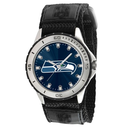 Game Time Men's NFL-VET-SEA Veteran Custom Seattle Seahawks Veteran Series Watch