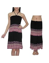 Knee Length Summer Cotton/Polyamide Crinkled Stretchy Gathered Shirred Halter Elasticized   Waistline  Dress