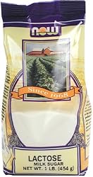 NOW Foods Lactose 100% Pure,  16 Ounce Bags (Pack of 6)