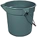 Rubbermaid Commercial Products Brute Heavy-Duty Round Bucket, 10-Quart/2.5 Gallon, Gray, Corrosive-Resistant Pail with Handle for Professional/Janitorial Cleaning and Material Transport, Pack of 12