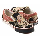 Ed Hardy Death Dishonor Black flats