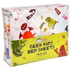 ThinkGeek Kids Geeky Twin Bed Sheet Set