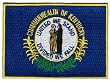 Kentucky State Flag Embroidered Patch Iron-On KY Emblem
