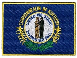 Kentucky State Flag Embroidered Patch Iron-On KY Emblem