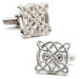 Silver Celtic Knot Cufflinks Cuff Links