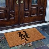 TMC MLB-NYM-826 Flocked Door Mat-Mets
