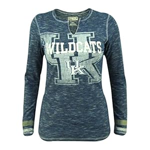 Kentucky Wildcats Work-Study Womens Blue L/S Tee:2XL
