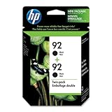 HP 92 Black Ink Cartridge Twin Pack C9512FN140