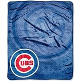 Chicago Cubs 50"x60" Retro Style Royal Plush Raschel Throw Blanket Warm Durability