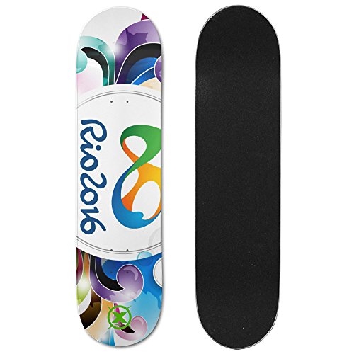 X-sports 2016 Brazil Rio Olympics Summer Sports Meeting Ultimate Sports Double Slide Skateboard Deck / Board