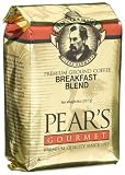 Pear's Gourmet 100% Arabica Breakfast Blend Coffee, Ground, 8-Ounce Bags (Pack of 6)
