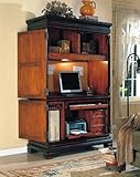 Two-Tone Finish Home Office Workstation Computer Armoire