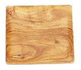 Pacific Merchants Acaciaware 10-Inch Square Tray/Plate