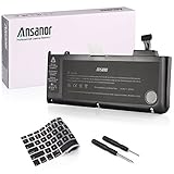 Ansanor 65.5Wh バッテリー Apple MacBook Pro 13インチ 対応 A1322 A1278 MB991J/A MB990J/A MC375J/A MC374J/A + 日本語 キーボードカバー A1322