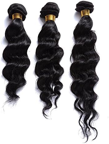 Double Drawn Silky Straight Virgin Human Hair Weaving Natural Brown Color 16 Inch Hair Extensions By Samloso® Hair