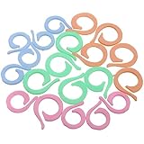 Docooler&reg; 20pcs Colorful Crochet Locking Stitch Marker Knitting Ring Maker HolderSet