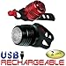Classic Glow -Rechargeable LED Bike Light Set, Cycling Headlight and Taillight, 2 USB Cables Included