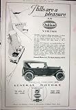 1923 ADVERTISEMENT OAKLAND CAR GENERAL MOTORS BUICK