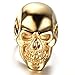 HIJONES Men's Jewelry Stainless Steel Skull Ring