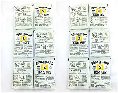 Pack of 12 Sonstegard Powdered Egg Mix, 6 Oz Each