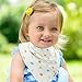 Itzy Bitsy Baby Bandana Drool Bibs Unisex 5-Pack Absorbent Cotton Modern Baby Gift Set for Boys and Girls