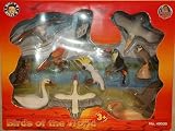 Birds of the World 12 piece playset: Flamingo, Swan, Heron, Duck, Cockatoo, Eagle, Vulture, Pelican, Owl, Macaw, Tucan and Falcon, Figures in Window BoxIMAGE