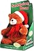 Snoozing snoring moving Christmas themed teddy bear with batteries