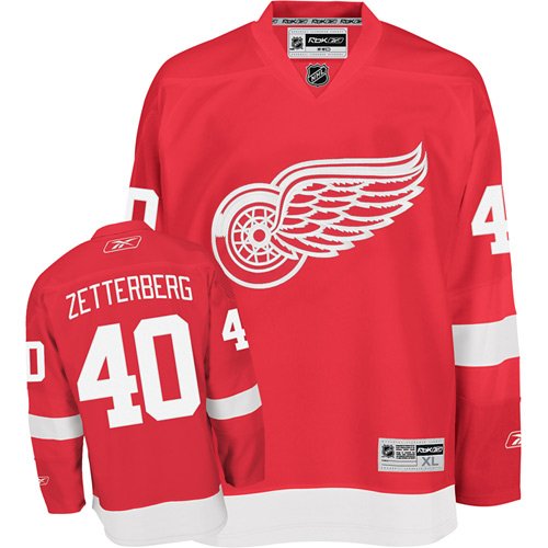 Henrik Zetterberg Detroit Red Wings NHL Youth Red Replica Jersey