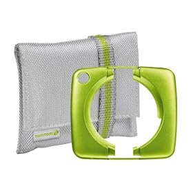 TomTom Skin and Matching Protective Pouch - Olive Green