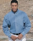 Tri-Mountain Mens Big And Tall Heavyweight Denim Shirt. 830