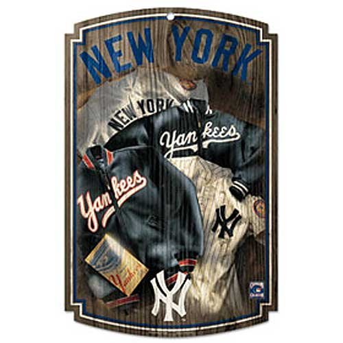 New York Yankees 1952 Jersey Cooperstown Wood Sign