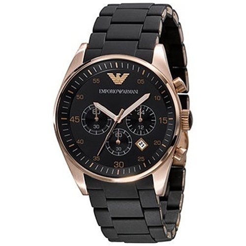 Armani Chronograph Bracelet Black Dial Men's Watch - AR5905