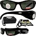 Global Vision Boss Sunglasses Kit Convert To Goggles 3 Sets of Lenses